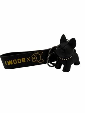 Kids Black French Bulldog Keychain Strap Hand Bag Charm- Perfect Gift